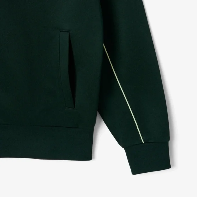 Men’s Satin Effect Zip-Up Fleece Sweatshirt