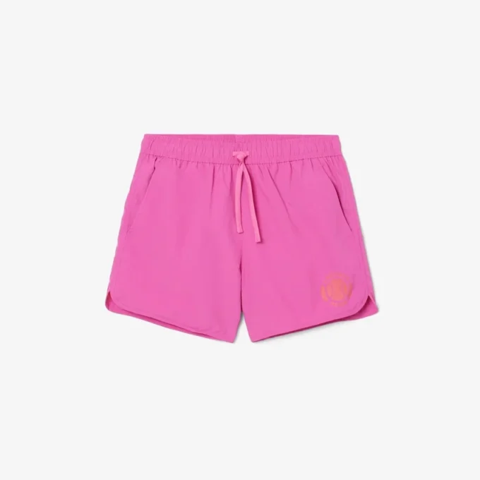 Men’s Short Badge Accent Swim Trunks
