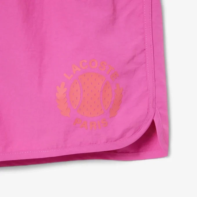 Men’s Short Badge Accent Swim Trunks