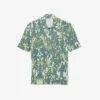 Men’s Short Sleeve Graphic Print Polo Collar Sweater