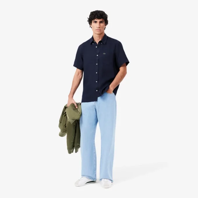 Men’s Short Sleeve Linen Shirt