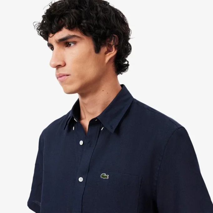 Men’s Short Sleeve Linen Shirt