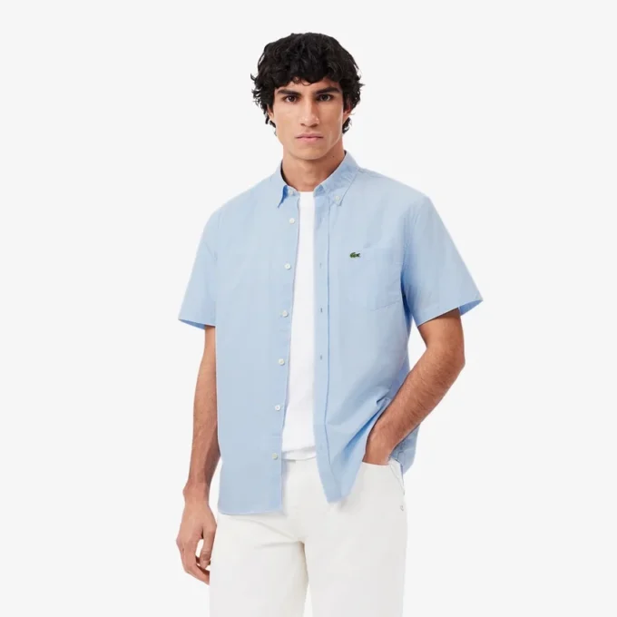 Men’s Short Sleeve Regular Fit Gingham Shirt