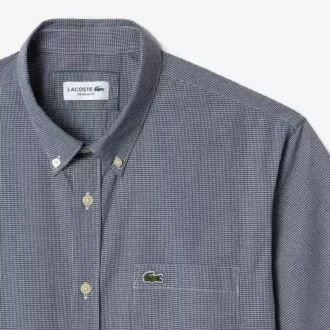 Men’s Short Sleeve Regular Fit Gingham Shirt
