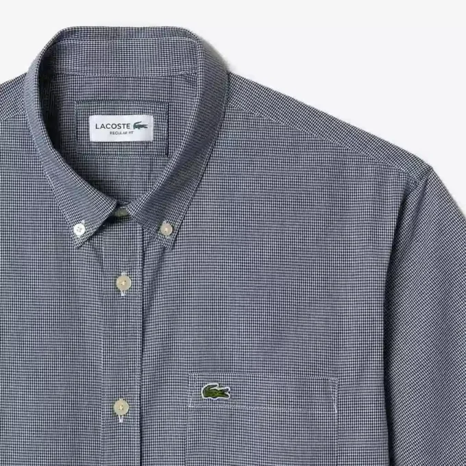 Men’s Short Sleeve Regular Fit Gingham Shirt