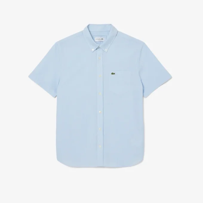 Men’s Short Sleeve Regular Fit Gingham Shirt