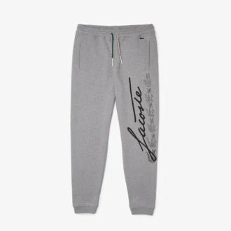 Men’s Signature & Croc Print Cotton Fleece Sweatpants