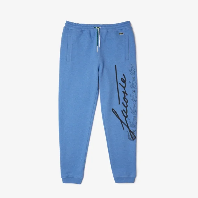 Men’s Signature & Croc Print Cotton Fleece Sweatpants