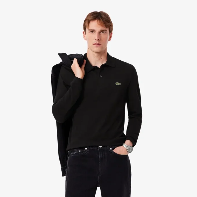 Men’s Slim Fit L.12.12 Long Sleeve Polo