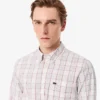 Men’s Slim Fit Stretch Plaid Shirt