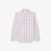 Men’s Slim Fit Stretch Plaid Shirt