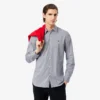 Men’s Slim Fit Striped Stretch Button Down Shirt