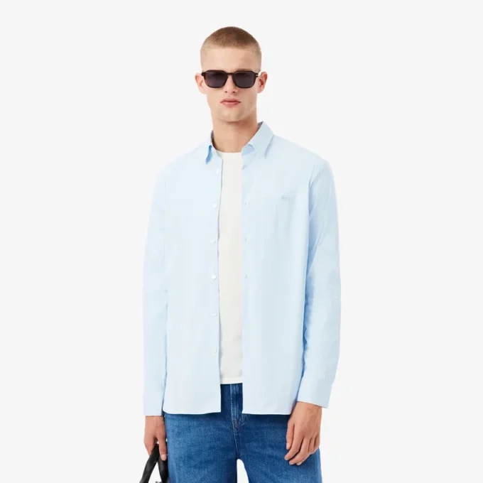 Men’s Slim Fit Striped Stretch Button Down Shirt