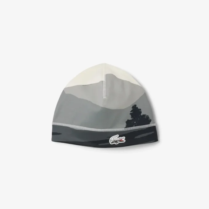 Men’s Sport Landscape Print Fleece Beanie