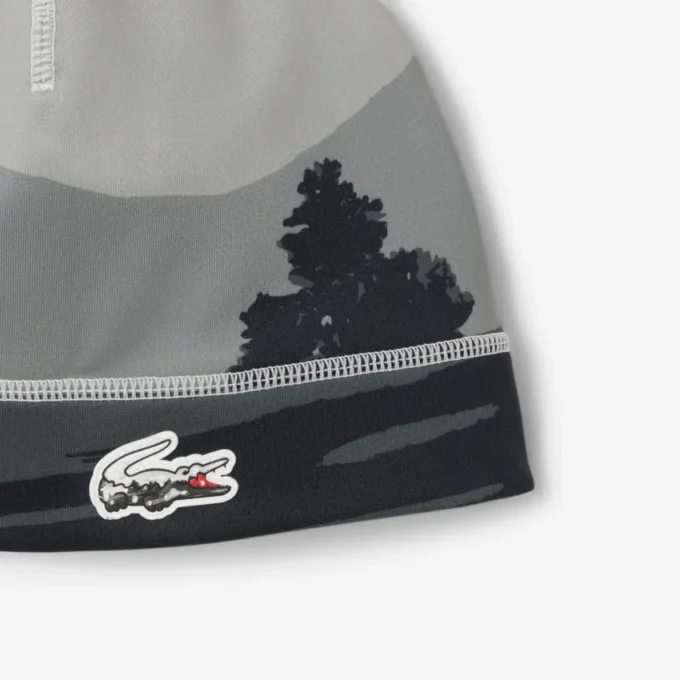 Men’s Sport Landscape Print Fleece Beanie