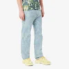 Men’s Straight Cut Print Motif Denim Jeans