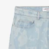 Men’s Straight Cut Print Motif Denim Jeans