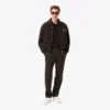 Men’s Straight Fit Chevron Wool Pants