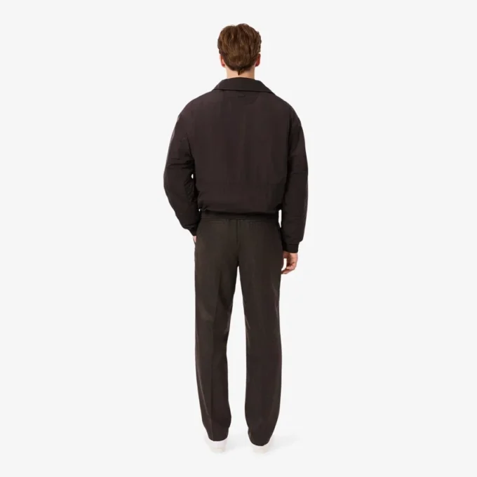 Men’s Straight Fit Chevron Wool Pants