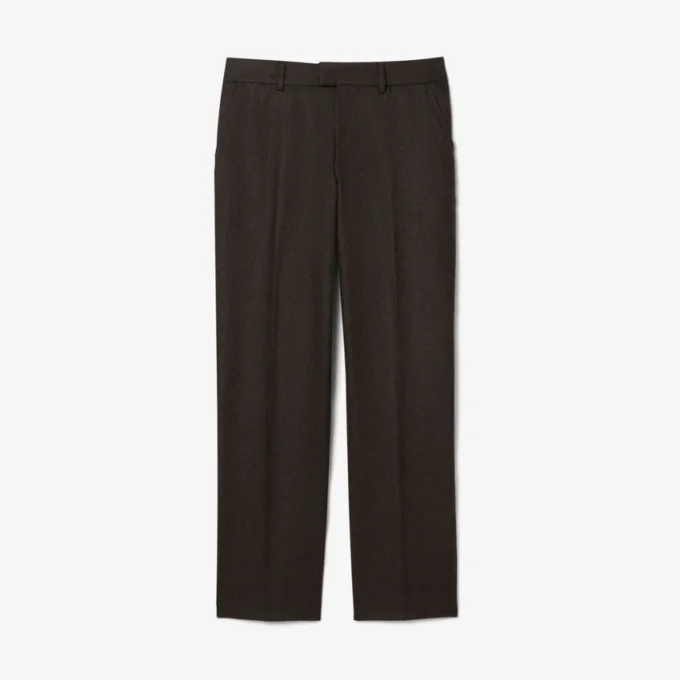 Men’s Straight Fit Chevron Wool Pants