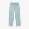 Men’s Straight Fit Landscape Motif Denim Jeans