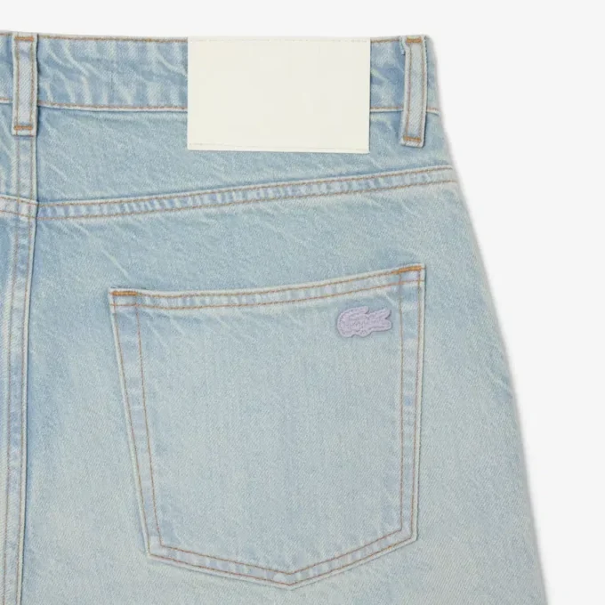 Men’s Straight Fit Landscape Motif Denim Jeans