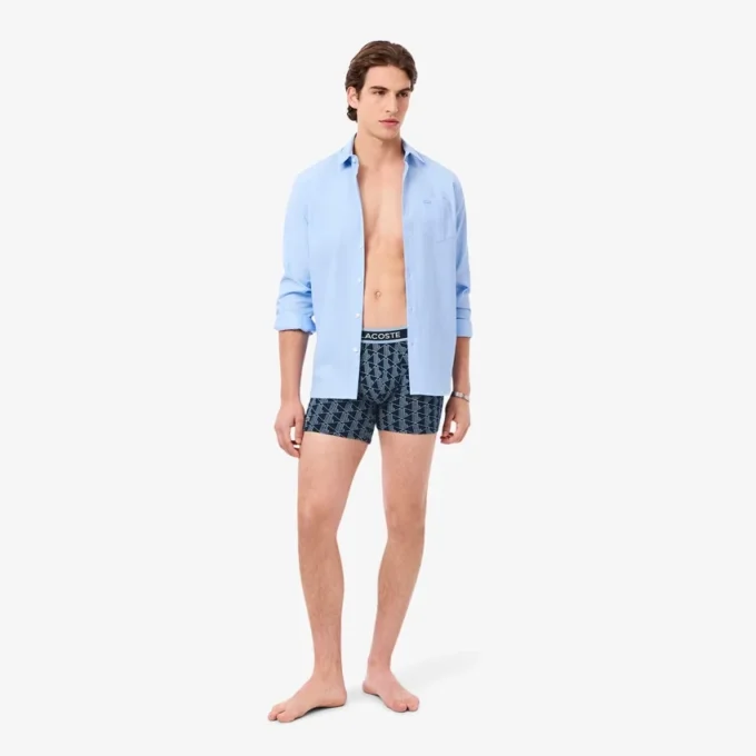 Men’s Stretch Cotton Monogram Boxer Briefs