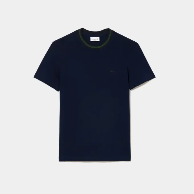 Men’s Stripe Collar Stretch Piqua T-Shirt