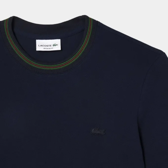 Men’s Stripe Collar Stretch Piqua T-Shirt