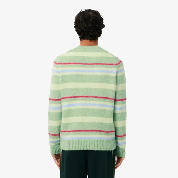 Men’s Striped Alpaca Wool Sweater