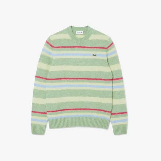 Men’s Striped Alpaca Wool Sweater