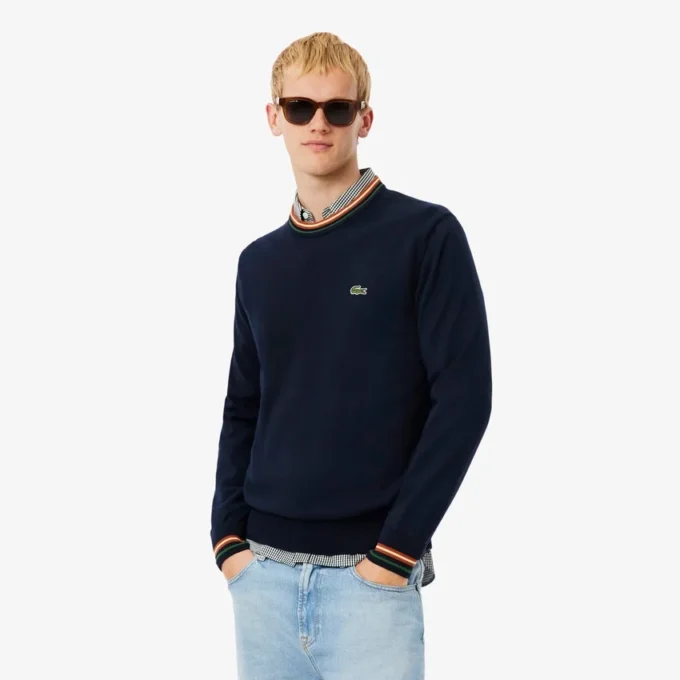 Men’s Striped Cotton Jersey Sweater