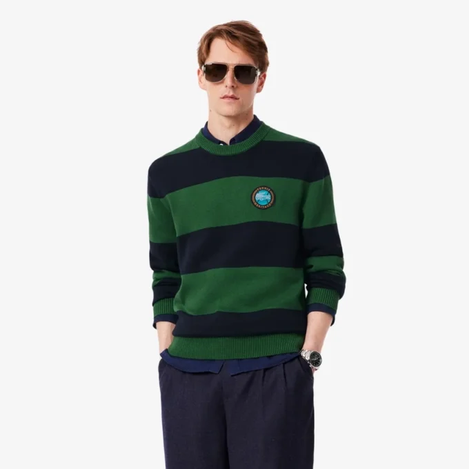Men’s Striped Cotton Jersey Sweater