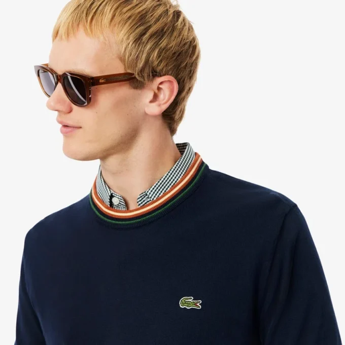 Men’s Striped Cotton Jersey Sweater