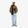 Men’s Striped Wool V-Neck Sweater