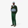 Men’s Striped Wool V-Neck Sweater