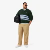 Men’s Striped Wool V-Neck Sweater