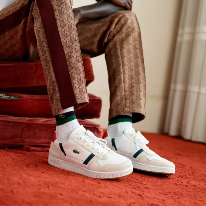 Men’s T-Clip Leather Sneakers