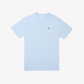 Men’s Tall Fit Ribbed V-Neck Cotton T-Shirt
