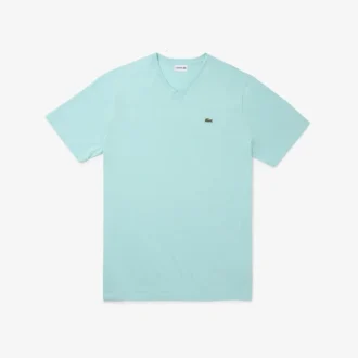 Men’s Tall Fit Ribbed V-Neck Cotton T-Shirt