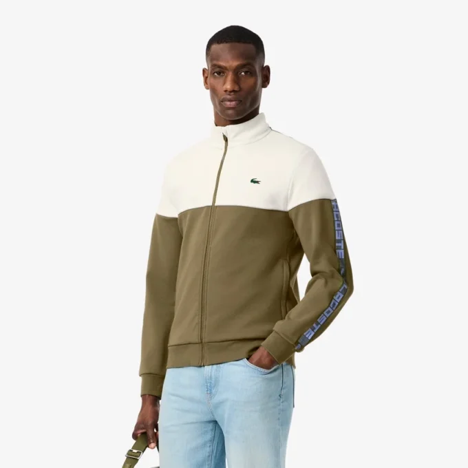 Men’s Tennis Zip-Up Colorblock Sweatshirt