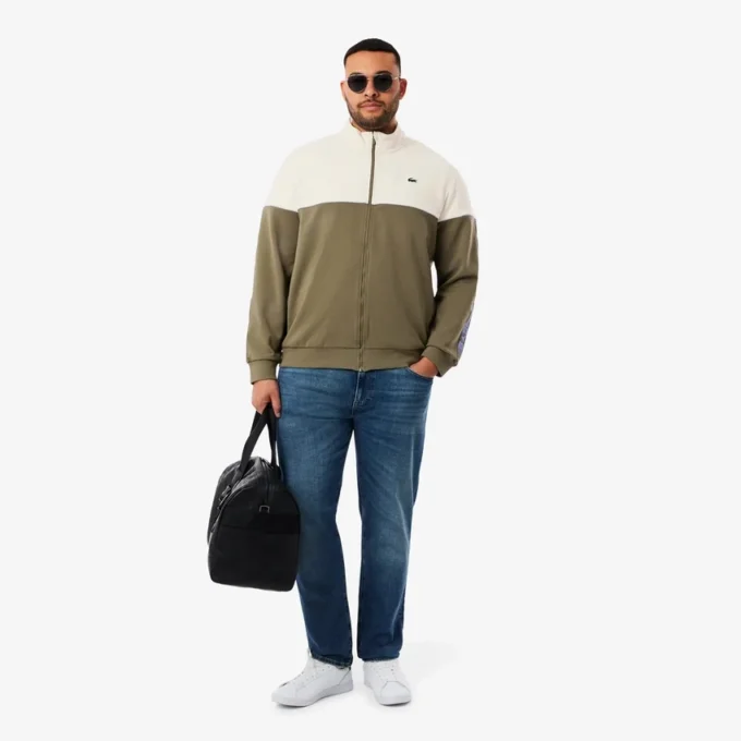 Men’s Tennis Zip-Up Colorblock Sweatshirt