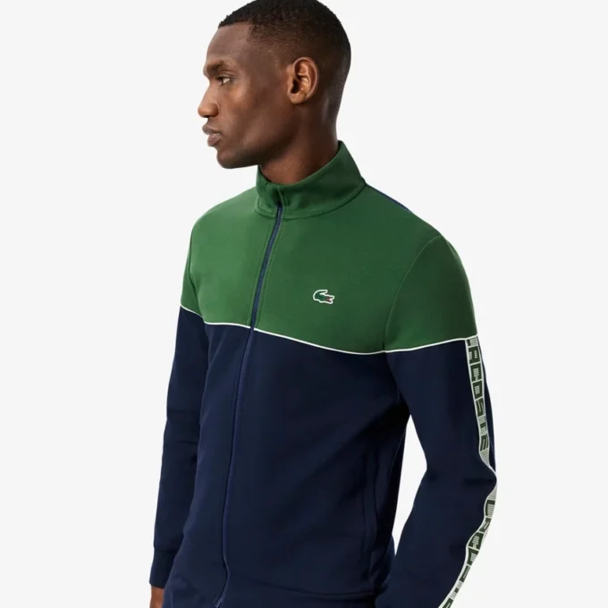 Men’s Tennis Zip-Up Colorblock Sweatshirt