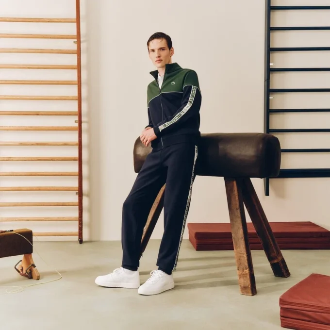 Men’s Tennis Zip-Up Colorblock Sweatshirt