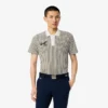 Men’s Thermo-Regulating Striped Golf Polo