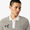 Men’s Thermo-Regulating Striped Golf Polo