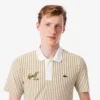 Men’s Thermo-Regulating Striped Golf Polo