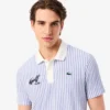 Men’s Thermo-Regulating Striped Golf Polo