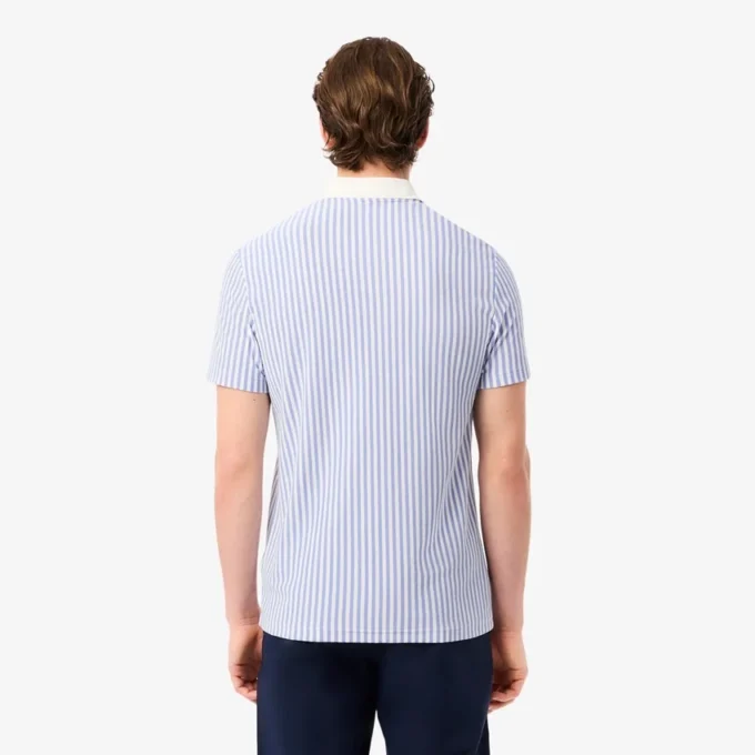 Men’s Thermo-Regulating Striped Golf Polo
