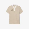 Men’s Thermo-Regulating Striped Golf Polo